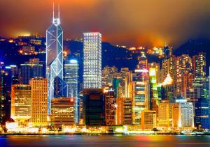 Splošen razgled na mesto Hongkong oz. razgled na mesto, ki ga ponuja gostišče