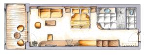 Plan piętra w obiekcie Hotel Sägerhof