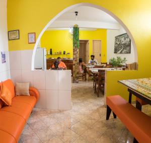 Posezení v ubytování Pousada e Hostel Chapada Suites
