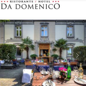 ヒルデンにあるDa Domenico Am Hagelkreuzのドミニカのホテル前のレストラン