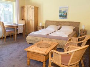 Postel nebo postele na pokoji v ubytování Haus am Zeiberberg
