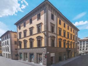 a rendering of a building on a street at DUOMO LUXURY APARTMENT "Palazzo del Re" in Florence