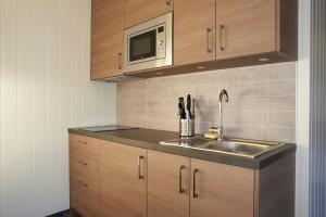 Dapur atau dapur kecil di Horten Apartment