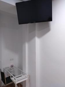 TV a/nebo společenská místnost v ubytování Hostal Rioja Condestable