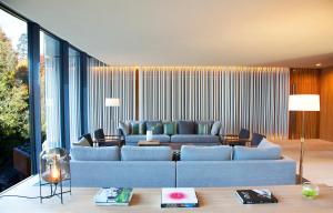 a living room with a couch and a table at Hotel Arima & Spa - Small Luxury Hotels in Donostia-San Sebastián