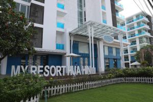a building with a sign that reads my resort huaemia at F304 My Resort Hua Hin in Hua Hin