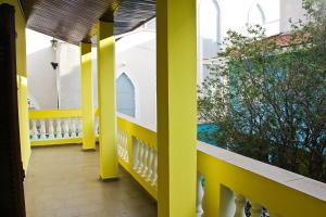 A balcony or terrace at Espaço Viagi Hostel