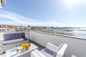 Balkón nebo terasa v ubytování Apartment Srima
