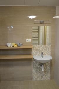 Koupelna v ubytování Hostel Bratislava