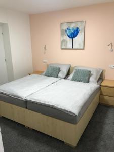 Postel nebo postele na pokoji v ubytování Apartmans Les