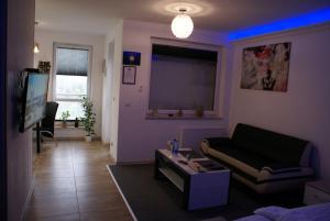 TV a/nebo společenská místnost v ubytování Top Oder Apartments- private parking