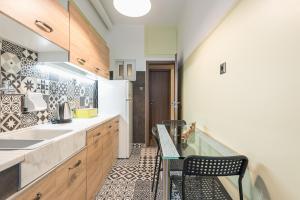 Kuchyň nebo kuchyňský kout v ubytování Athens Mini Suite