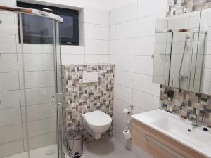 Koupelna v ubytování Penzion Merica