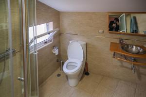Koupelna v ubytování Buff Hostel Tirana