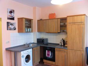 Dapur atau dapur kecil di City Apartment in Nürnberg am Bahnhof