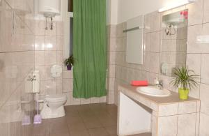 Salle de bains dans l'établissement Budapest Party Hostel at Udvarom