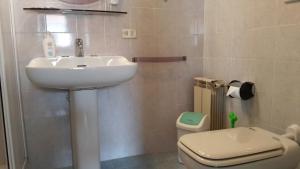 a bathroom with a sink and a toilet at Ca Miracoli in Venice