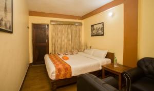 Ein Bett oder Betten in einem Zimmer der Unterkunft Langtang View Nagarkot Bed and Breakfast