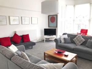 אזור ישיבה ב-Bishopton Apartment, near Glasgow