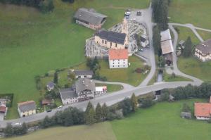 Pohľad z vtáčej perspektívy na ubytovanie Gasthaus Vinaders