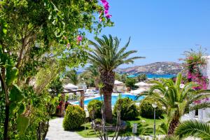 Bazén v ubytování Dionysos Seaside Resort Ios nebo v jeho okolí