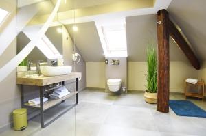 Koupelna v ubytování Hotel Castellum