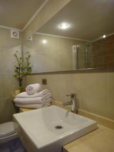 Koupelna v ubytování Hotel Libertador