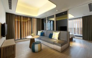 TV o dispositivi per l'intrattenimento presso 礁溪晶泉丰旅 Wellspring by Silks Jiaoxi