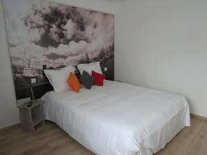 Postel nebo postele na pokoji v ubytování Hotel Côte d'Opale