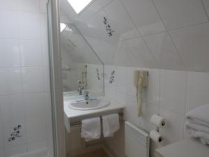 Koupelna v ubytování Hotel Côte d'Opale