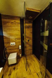 Koupelna v ubytování Apartmány pod Oravským hradom
