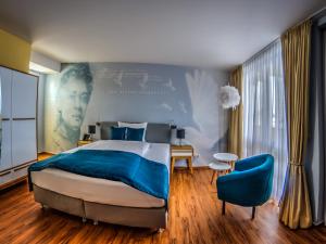 Postel nebo postele na pokoji v ubytování Gästehaus Luise
