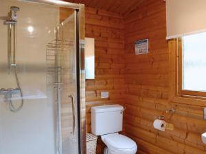 A bathroom at Scandanavian Lodge 