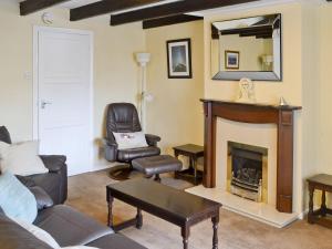 A seating area at Lobster Cottage 
