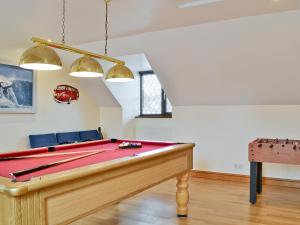A pool table at Willow Pool House 