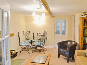 A seating area at May Cottage 