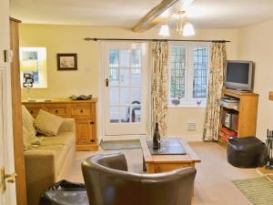 A seating area at May Cottage 