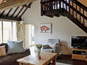 A seating area at The Haybarn 