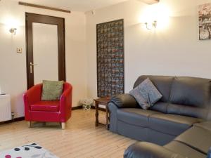 A seating area at Two Burtons Farm 