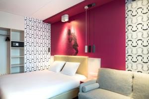 Posezení v ubytování ibis Styles Haarlem City
