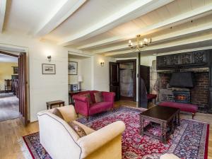 A seating area at Dunstan Hall 