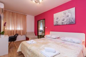 Postel nebo postele na pokoji v ubytování Accommodation Mamut