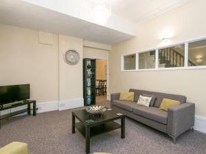 A seating area at Clover Court 