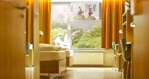 Χώρος καθιστικού στο Hotel Edda Akureyri