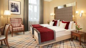 Posteľ alebo postele v izbe v ubytovaní Mirage Medic Hotel