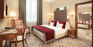 Posteľ alebo postele v izbe v ubytovaní Mirage Medic Hotel