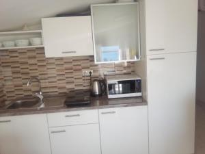 Kuchyň nebo kuchyňský kout v ubytování Apartmani Fran Vir