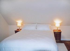 A bed or beds in a room at Otter Cottage 