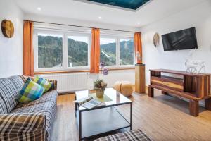 TV a/nebo společenská místnost v ubytování Zur Schönen Aussicht Hotel garni
