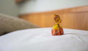 Posteľ alebo postele v izbe v ubytovaní Gasthof "zur Bahn"